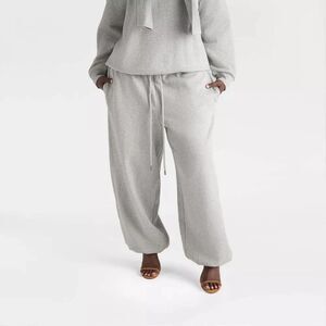 KBB by KAHLANA Women's High-Rise Straight Leg 'The Dwayne Sweats' Heather 3X NWT